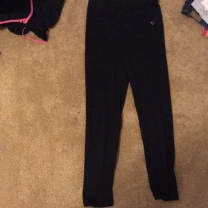justice black yoga pants/leggings